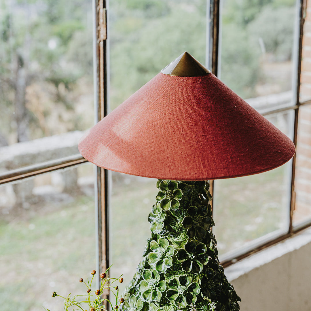 Capuchina Terracota Linen Lampshade