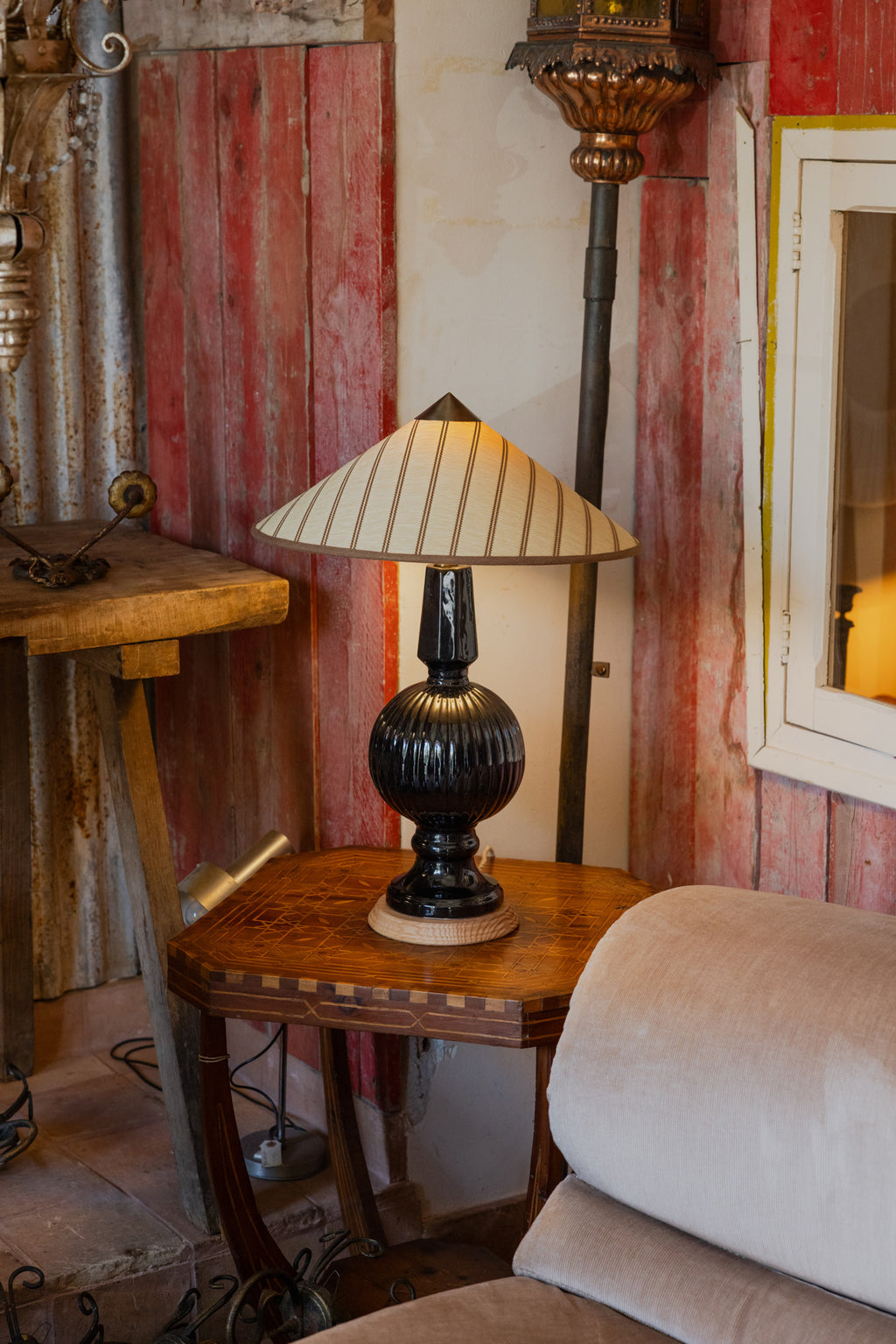 Capuchina Raffia Stripes Lampshade