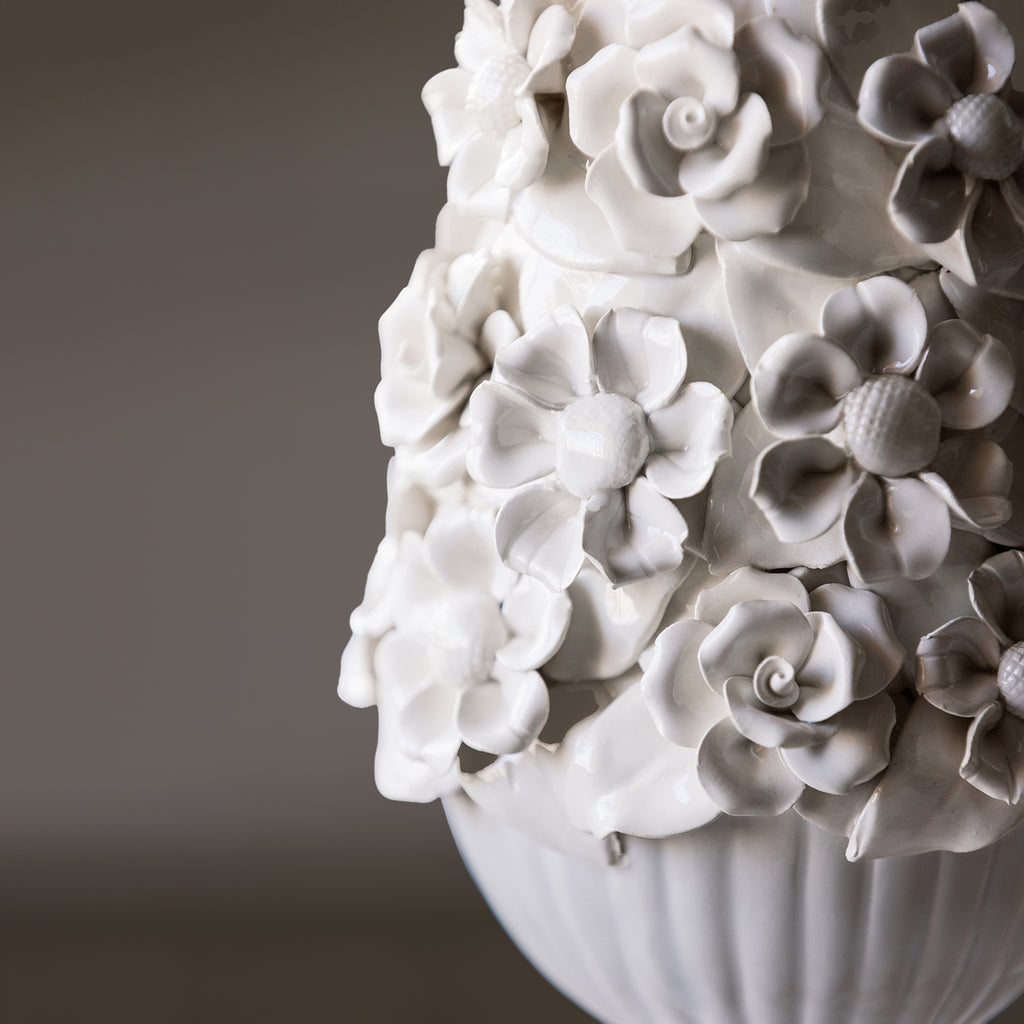 Manises Flora White Lamp
