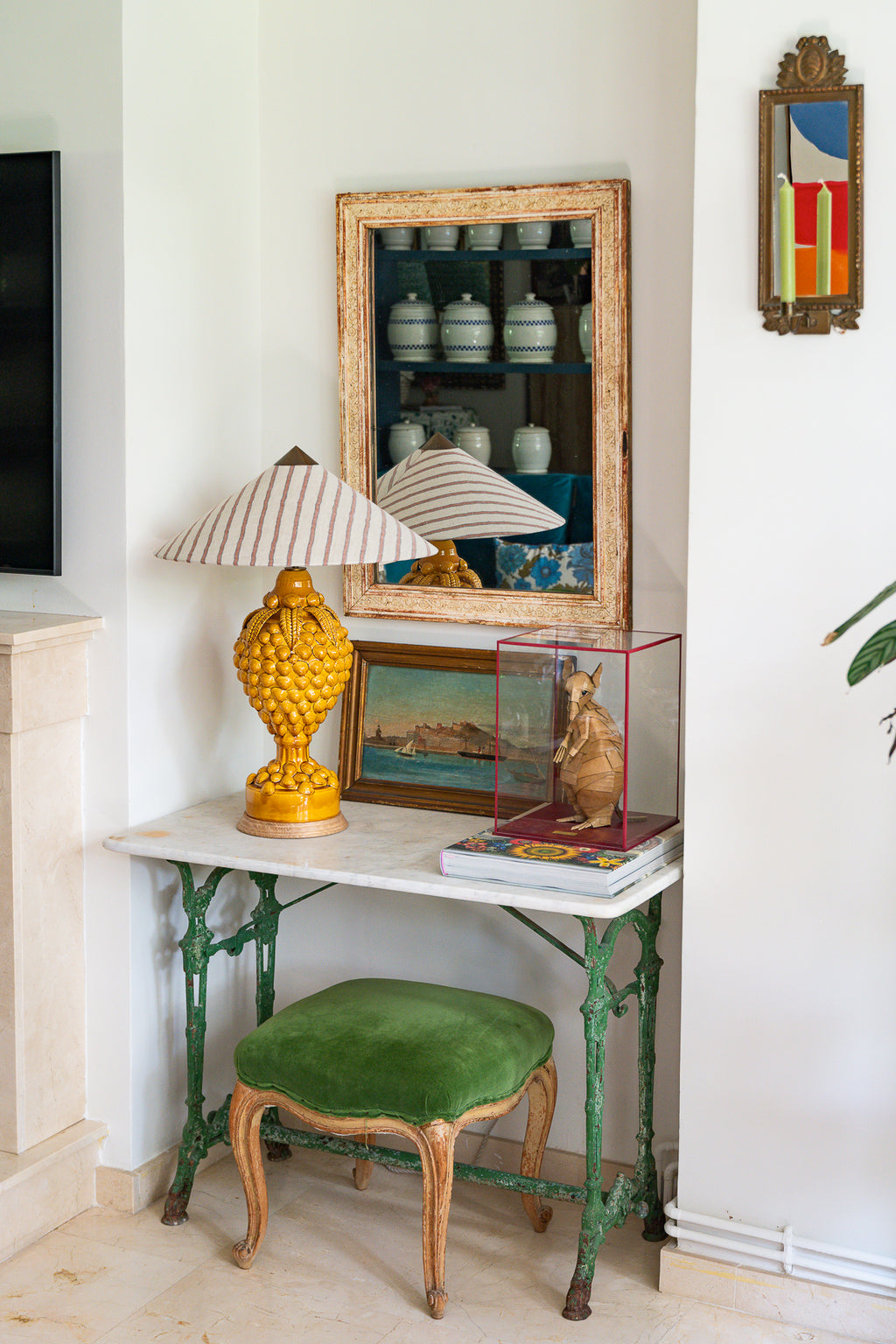 Lámpara de Manises Gabanera Miel