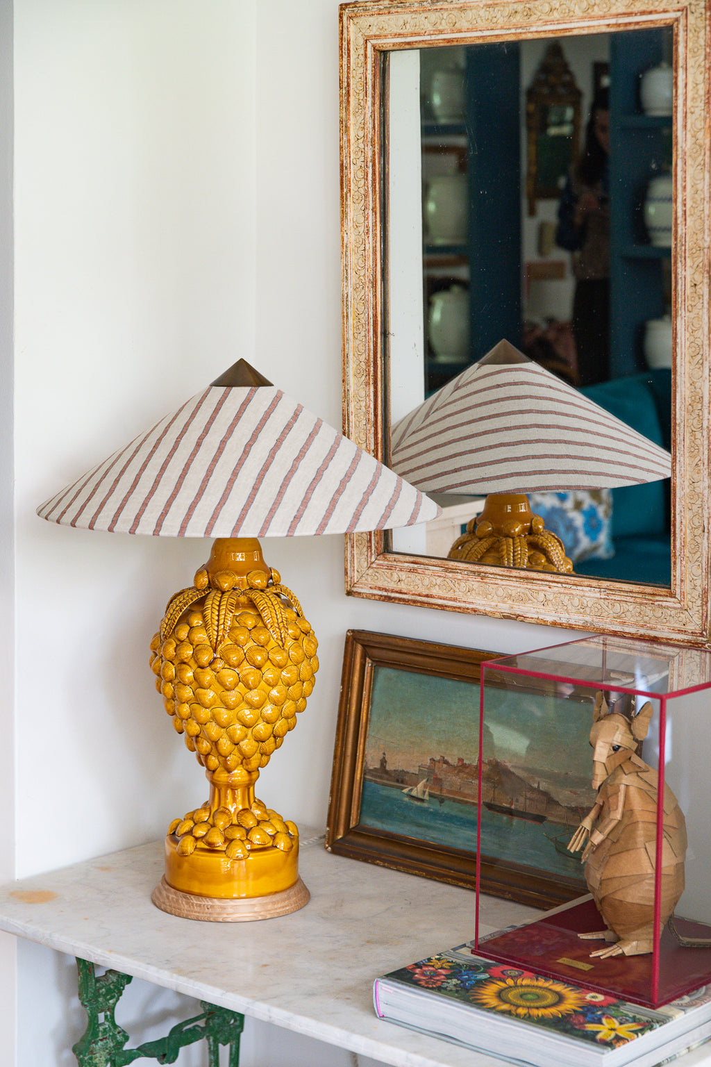 Lámpara de Manises Gabanera Miel