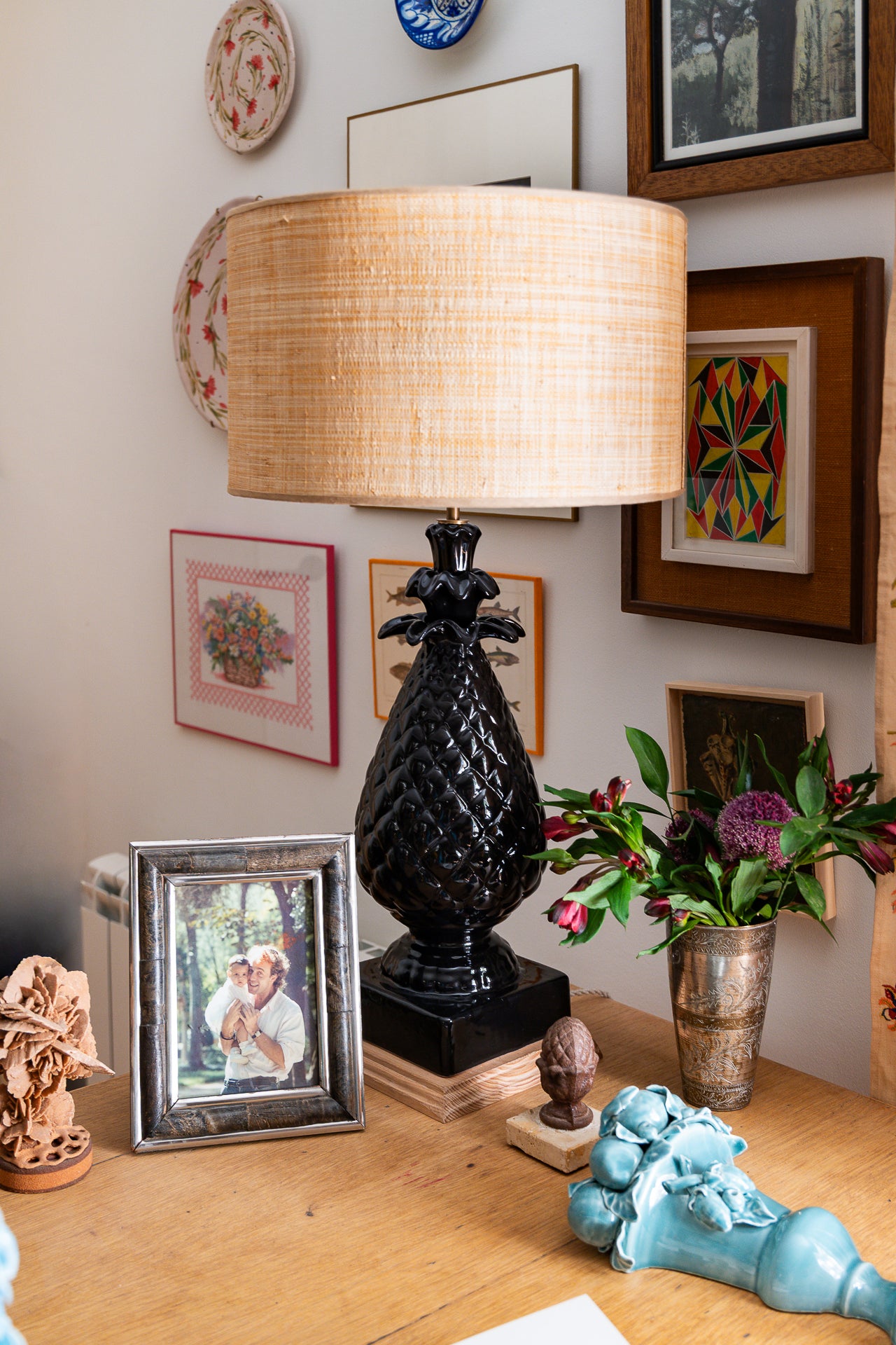 Lámpara de Manises Pinea II Negra