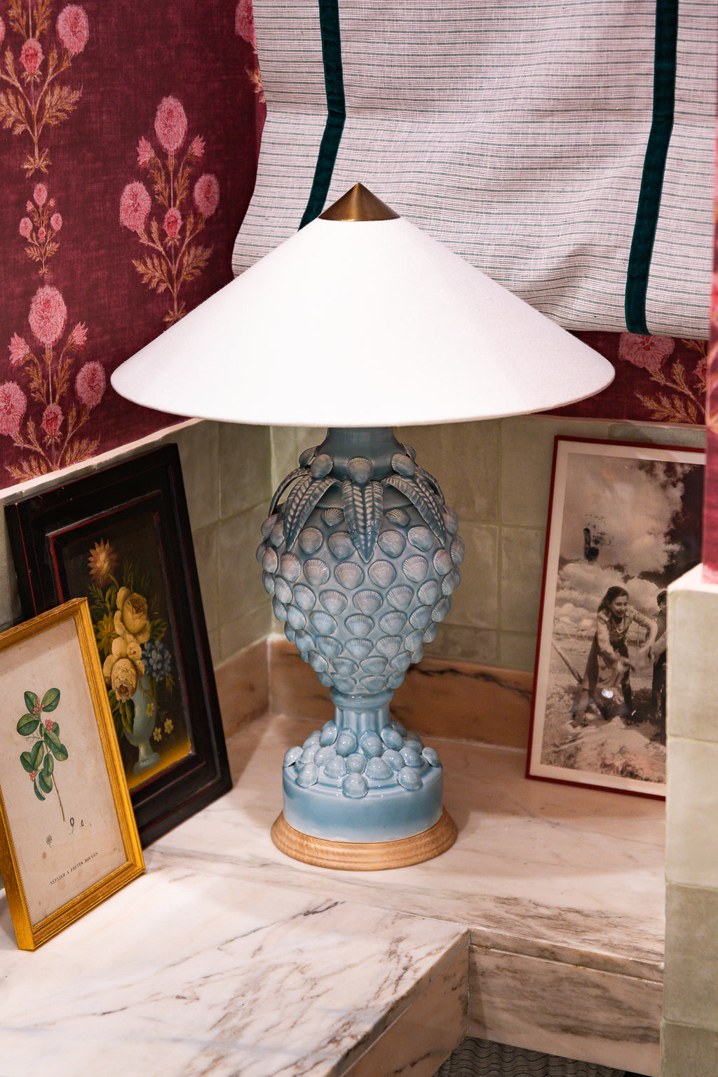 Lámpara de Manises Gabanera Celadon