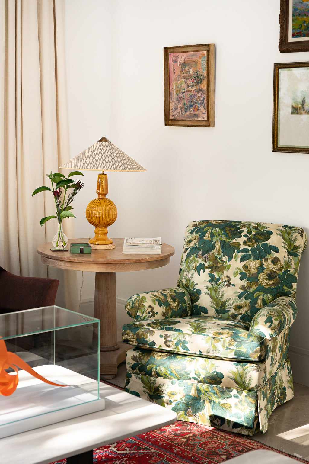 Lámpara de Manises Art Deco Miel