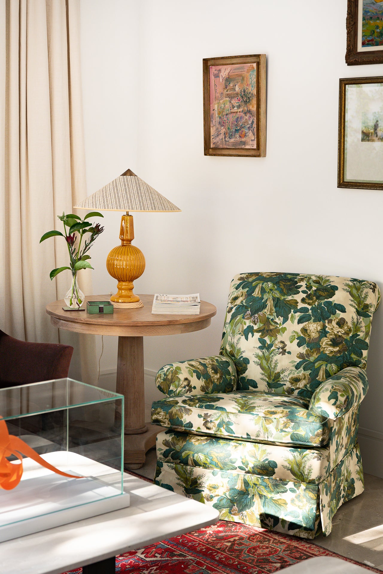 Lámpara de Manises Art Deco Miel