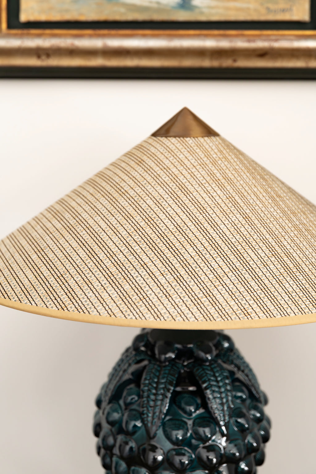 Lámpara de Manises Gabanera Azul Noche