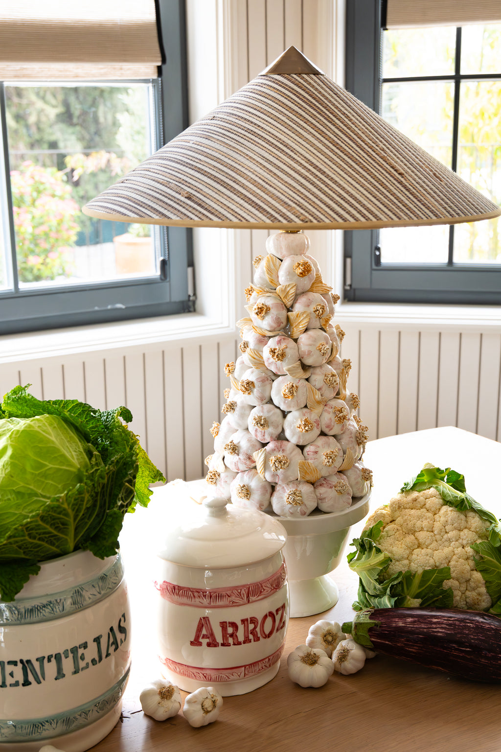 Capuchina Raffia Stripes Lampshade