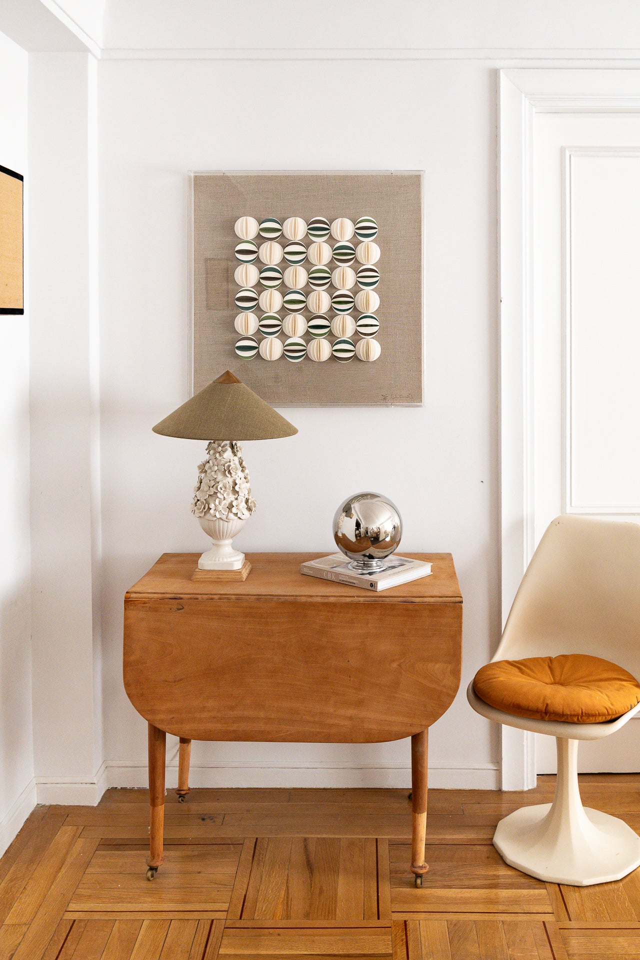 Pantalla Capuchina Lino Verde Bosque