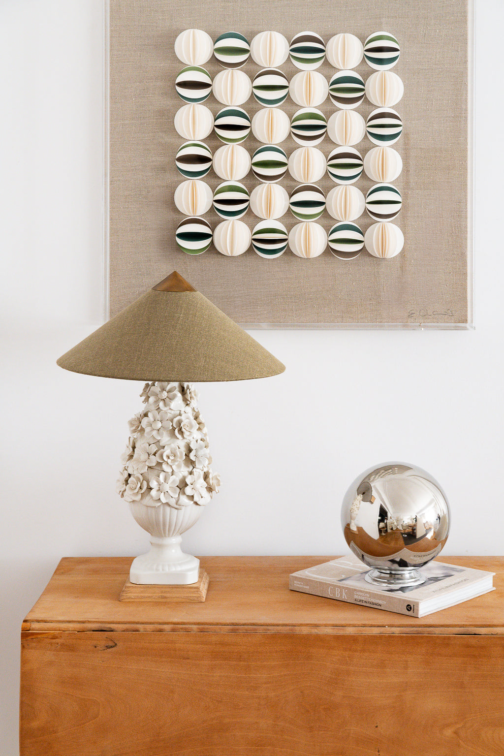 Pantalla Capuchina Lino Verde Bosque