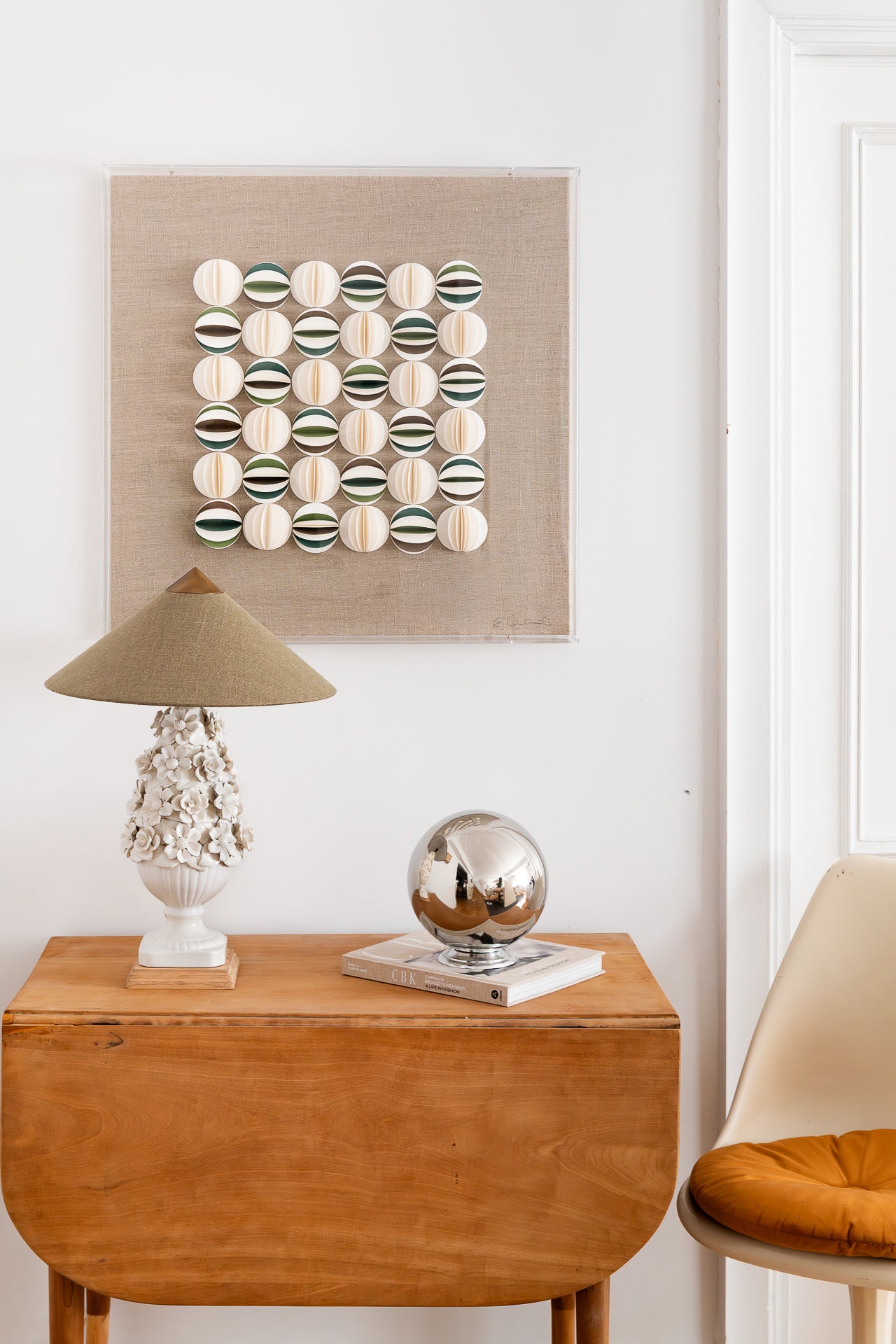 Pantalla Capuchina Lino Verde Bosque