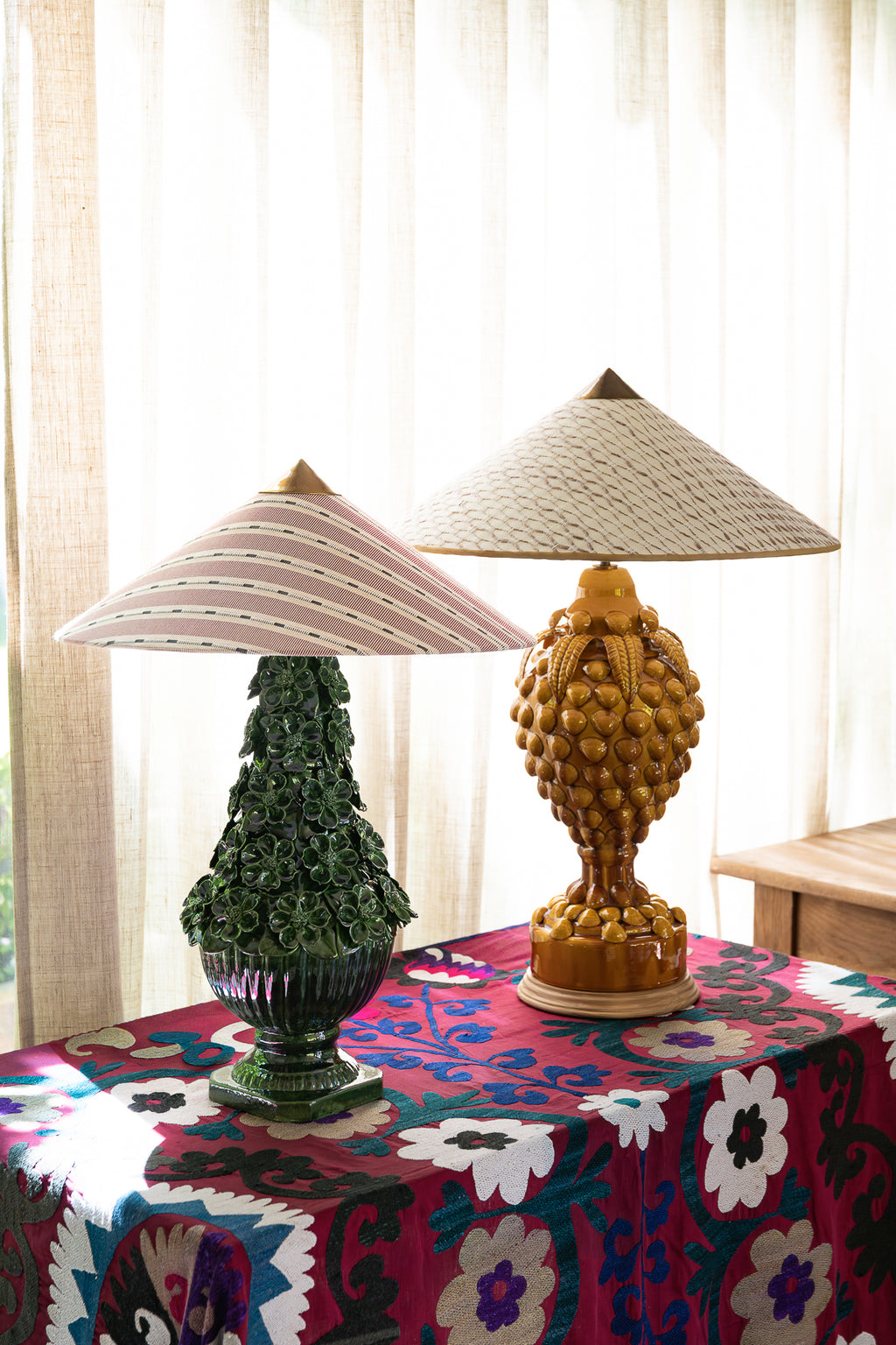Capuchina Raspberries Flowers Lampshade