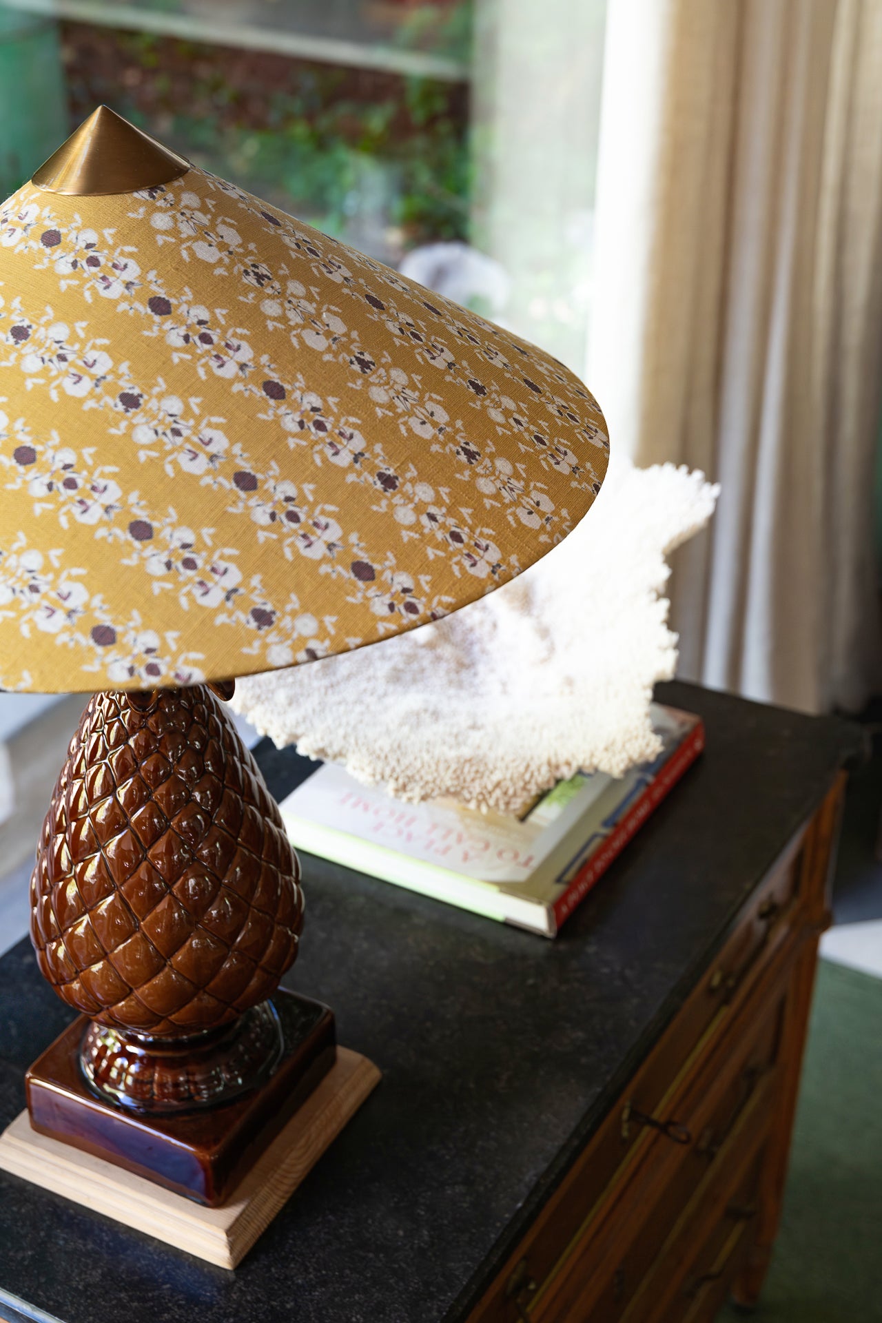 Capuchina Old Gold Linen Lampshade 