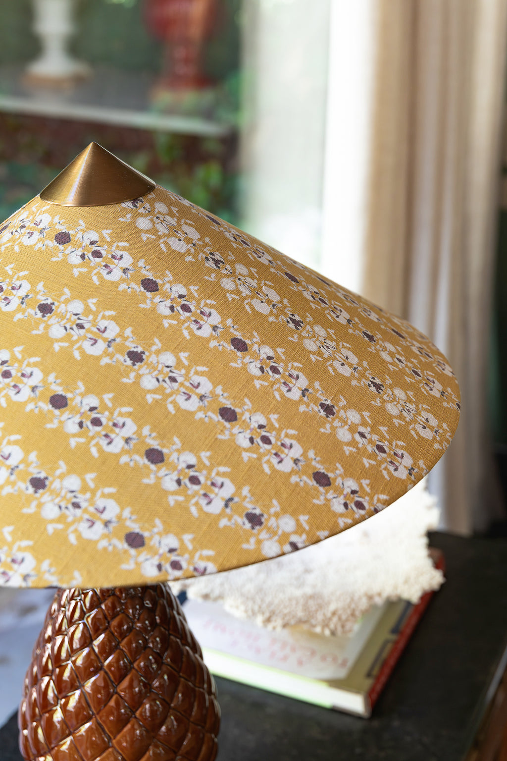 Capuchina Old Gold Linen Lampshade 