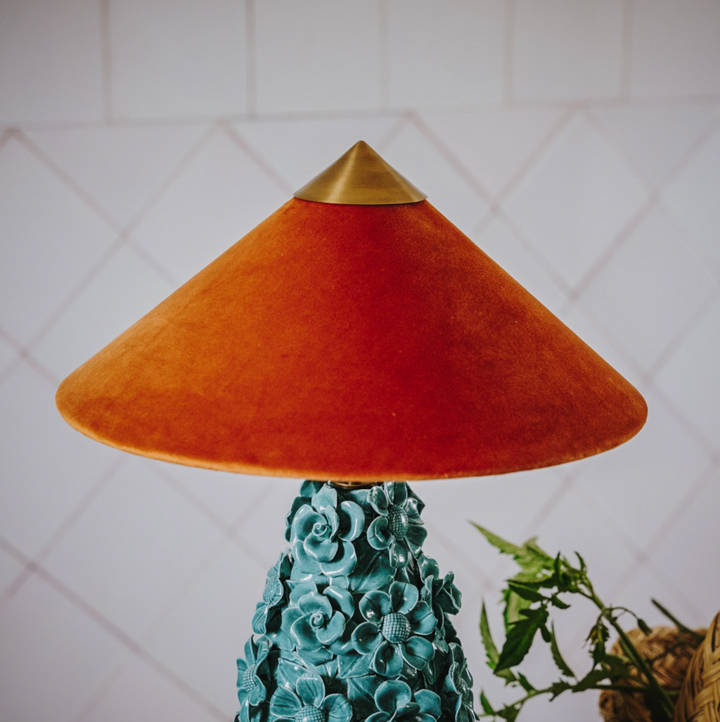 Manises Flora Sea Green Lamp