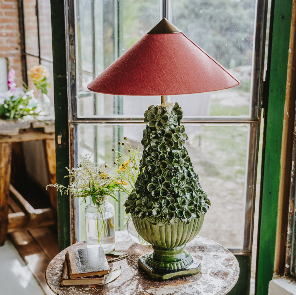 Capuchina Terracota Linen Lampshade