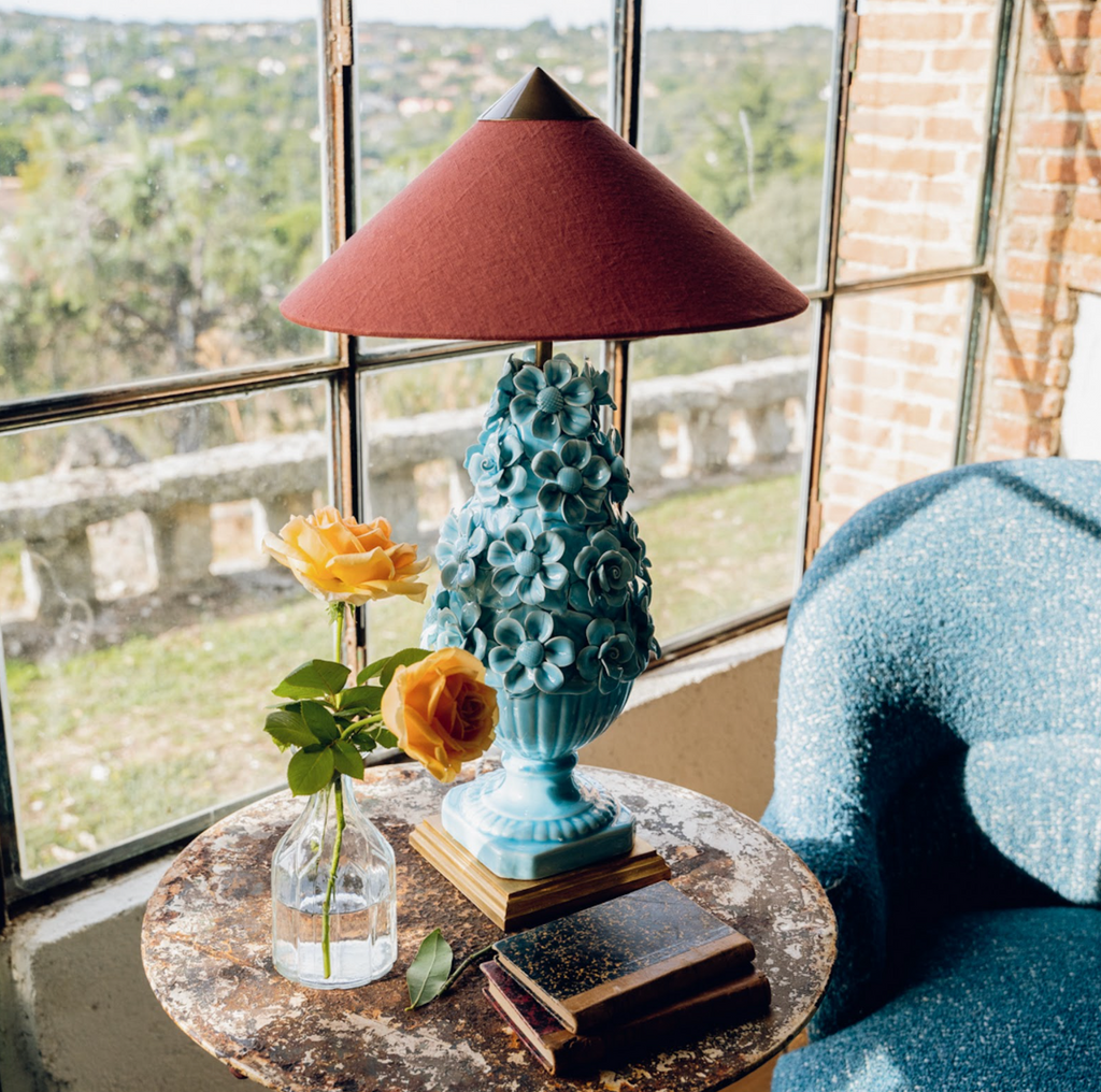 Capuchina Terracota Linen Lampshade