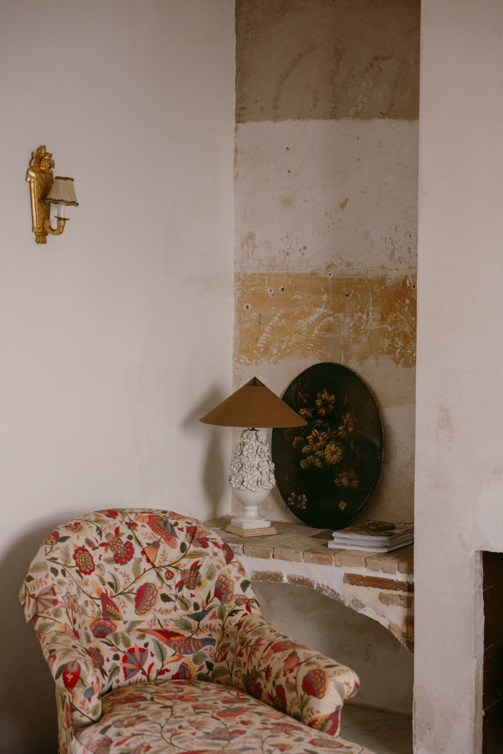 Manises Flora White Lamp