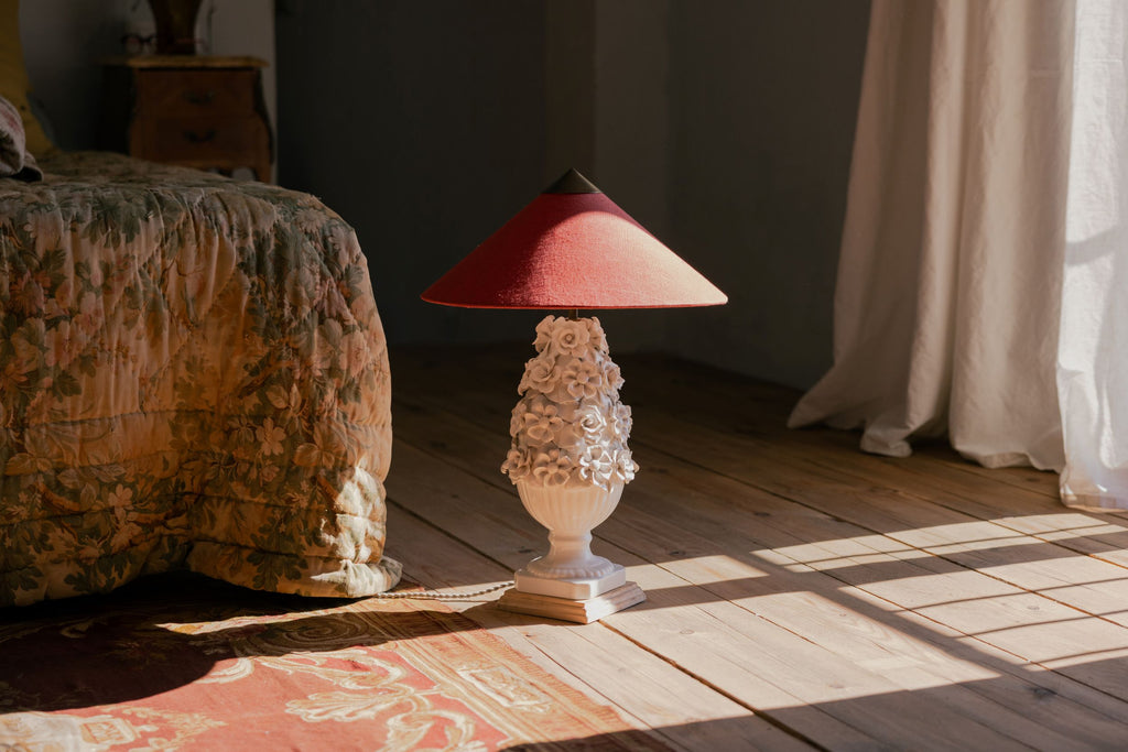 Manises Flora White Lamp